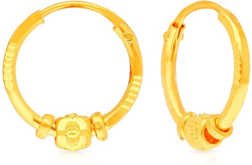 Malabar gold hoop earrings Clearance
