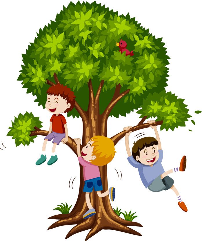 Design Decor 60.96 cm Kids Playing PVC Vinyl Wall Sticker 15x18_ Inch Self Adhesive Sticker(Pack of 1)