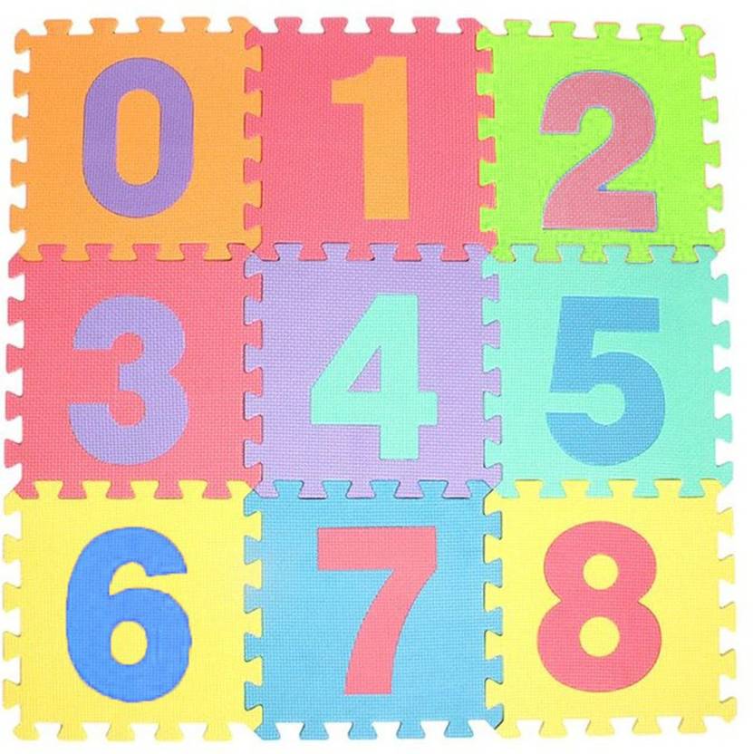 Toy imagine INTERLOCKING PUZZLE FOAM BASED LEARNING NUMBERS MAT 10