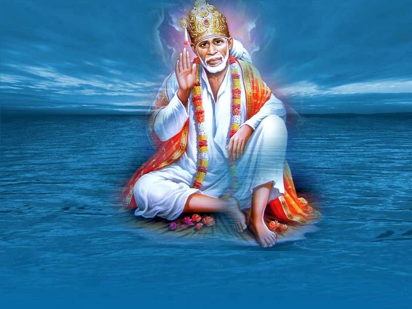 Poster Sai Baba Hd Desktop sl962 (Plastic Large Wall Poster, 36x24