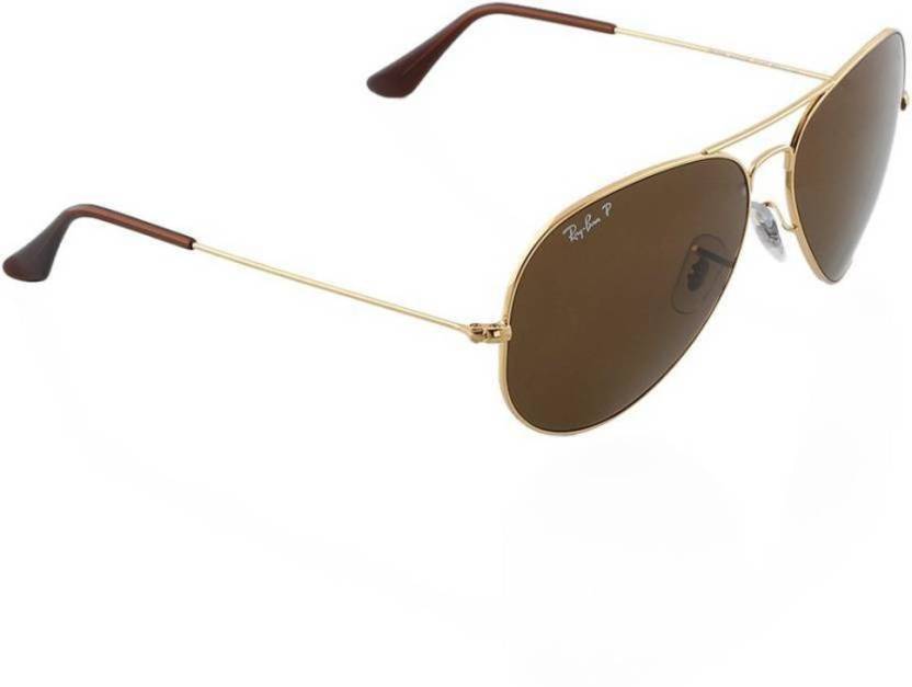 Buy Ray-Ban Aviator Sunglasses Grey For Men Online @ Best Prices in India |  
