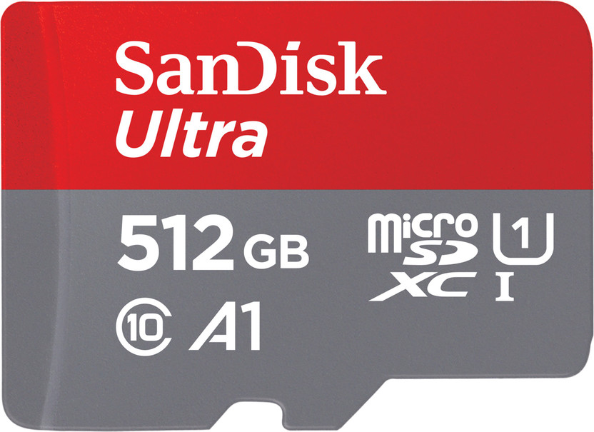 SanDisk SDSQUAC-512G-GN6MN Ultra 512 GB MicroSDXC Class 10 140 MB/s  Memory Card Compatible with Camera, Computer, Gaming Console, Mobile, Tablet