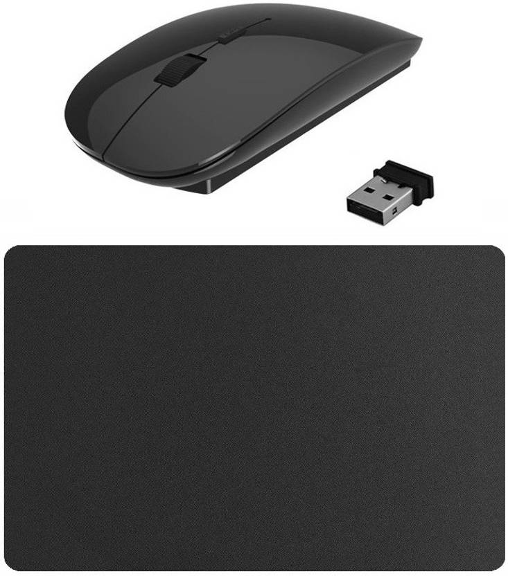 FKU ULTRA SLIM 2.4Ghz WIRELESS MOUSE WITH MOUSE PAD Wireless Optical