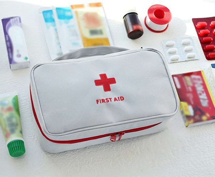 Rossella Travel Pill Storage Pouch Box First Aid Kit(Home)