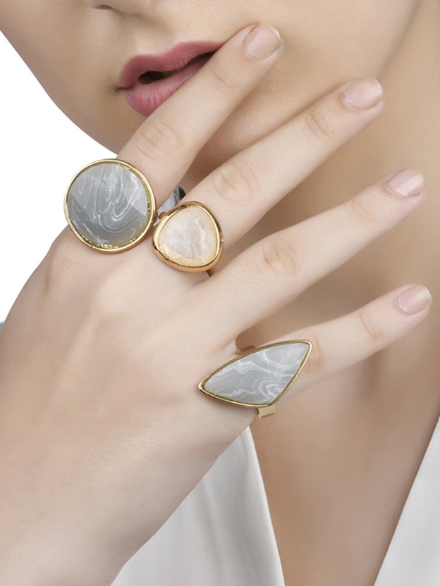 Jewelry Rings Statement Rings ixxxi Statement Ring gold-colored-silver-colored casual look 