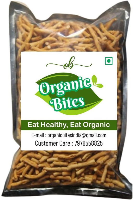 Organic Bites Rajasthani Khokha Sev | Jadi Sev | Namkeen Snacks(200 g)