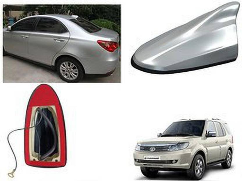 EXCHANGE CARTRENDING AntenaSlvrTata Nexon Shark Fin Roof top Signal Receiver AM/FM Antenna for