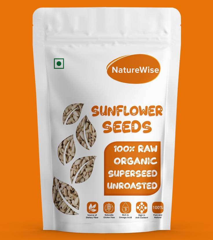 Naturewise Raw Sunflower Seeds, Rich in Magnesium, Protein & fiber