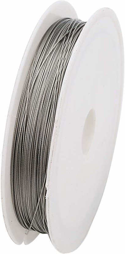 Rarehaunt Beading Wire Thread Tiger Tail Sequence Bracelet Jewellery 0.38 mm Dia .01 Pc