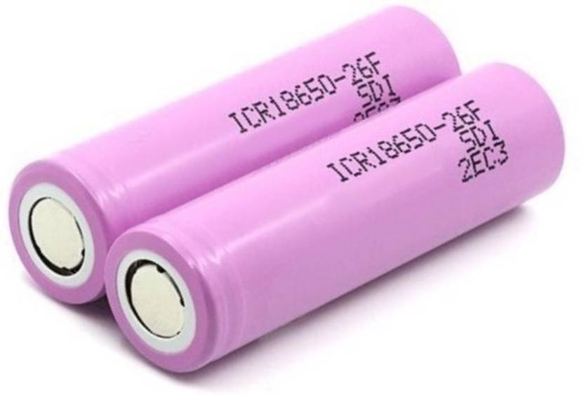RCE 2 pcs Samsung 18650 2600mAh 3.7v Liion Rechargeable Camera Lithium