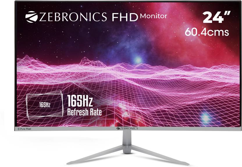 ZEBRONICS 24 inch Full HD LED Backlit VA Panel Wall Mountable Gaming