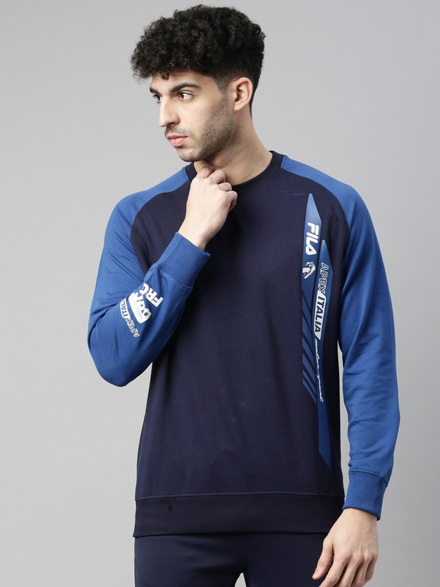 FILA Full Sleeve Solid Men Sweatshirt 