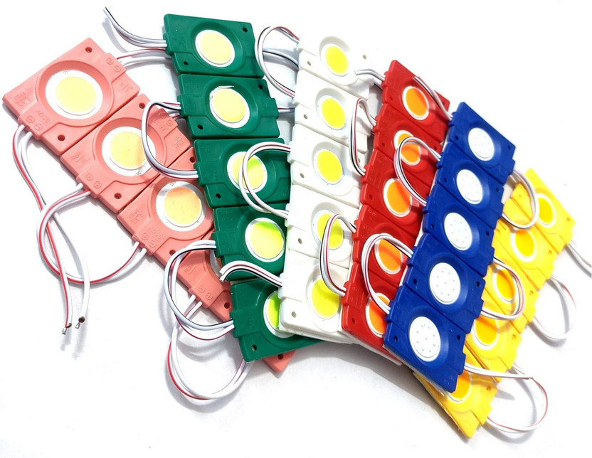 yentel Coin IP65 Imported Patch Led Lights with Lens. Front/Rear Bike Led Interior Light Motorbike, Car, Van, Truck LED (12 V, 2.4 W)(Universal For Bike, Universal For Car, Pack of 30)