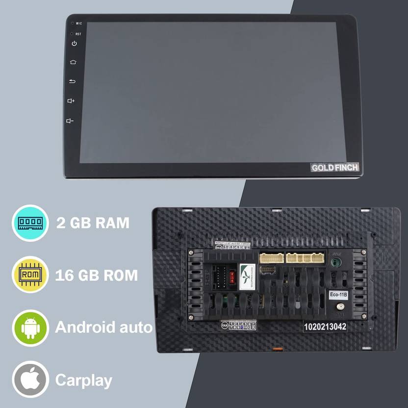 GOLDFINCH Audio 9 inch Full Touch Screen Android With Reverse Camera