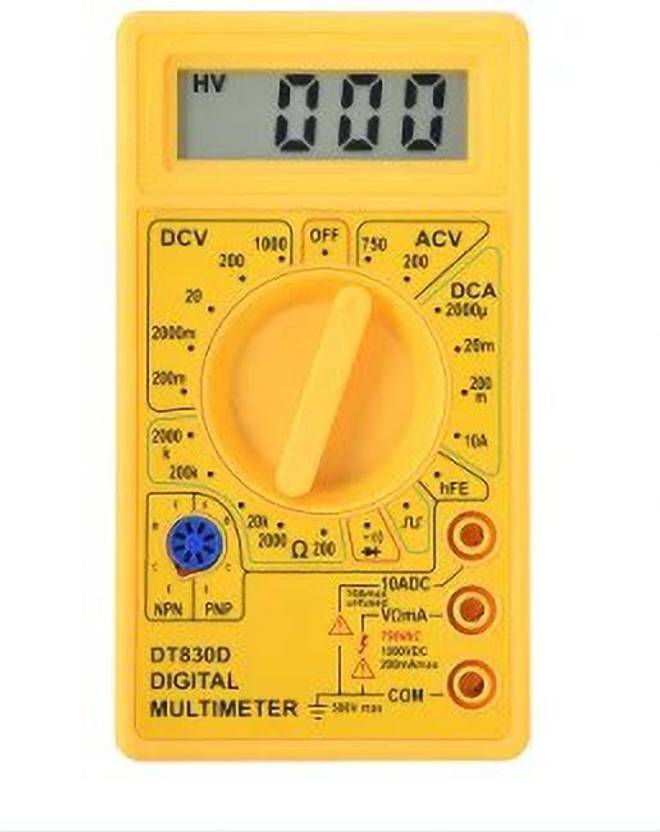 ISHA INTERNATIONAL Digital Multimeter Safety Voltage Ampere Ohm Meter