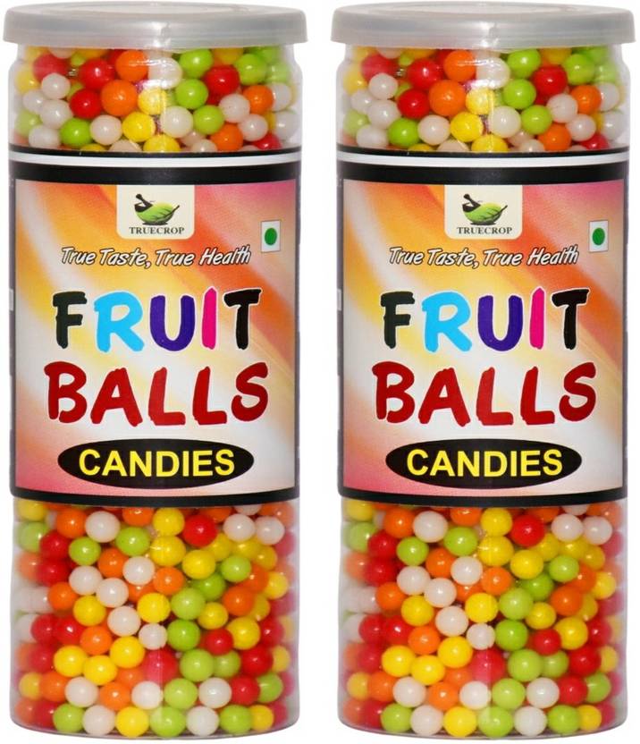 Truzana Mix Fruit Balls Candy Fruity Flavor Candies 500Gm Mix Fruit