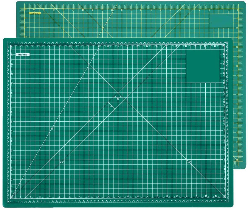 BM RETAIL A2 Self Healing PVC Cutting Mat, Double Sided, Gridded Rotary Cutting Board Cutting Mat(60 cm x 45 mm)
