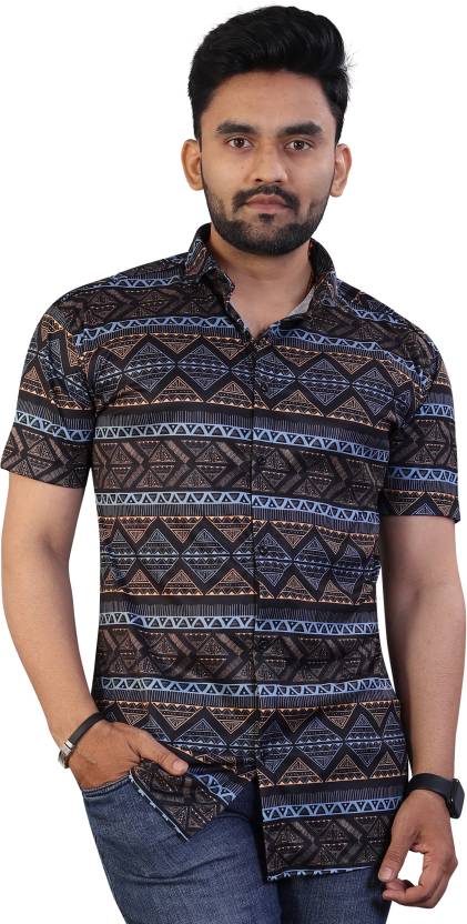 bereiken diep alarm DUAL LIFE Men Printed Casual Blue Shirt - Buy DUAL LIFE Men Printed Casual Blue  Shirt Online at Best Prices in India | Flipkart.com