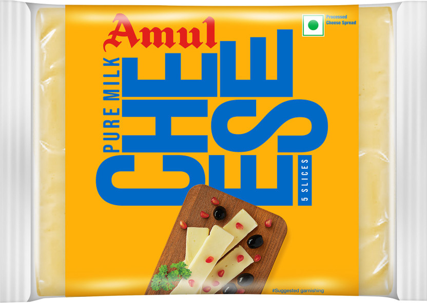 Amul Plain Processed cheese Slices(100 g)