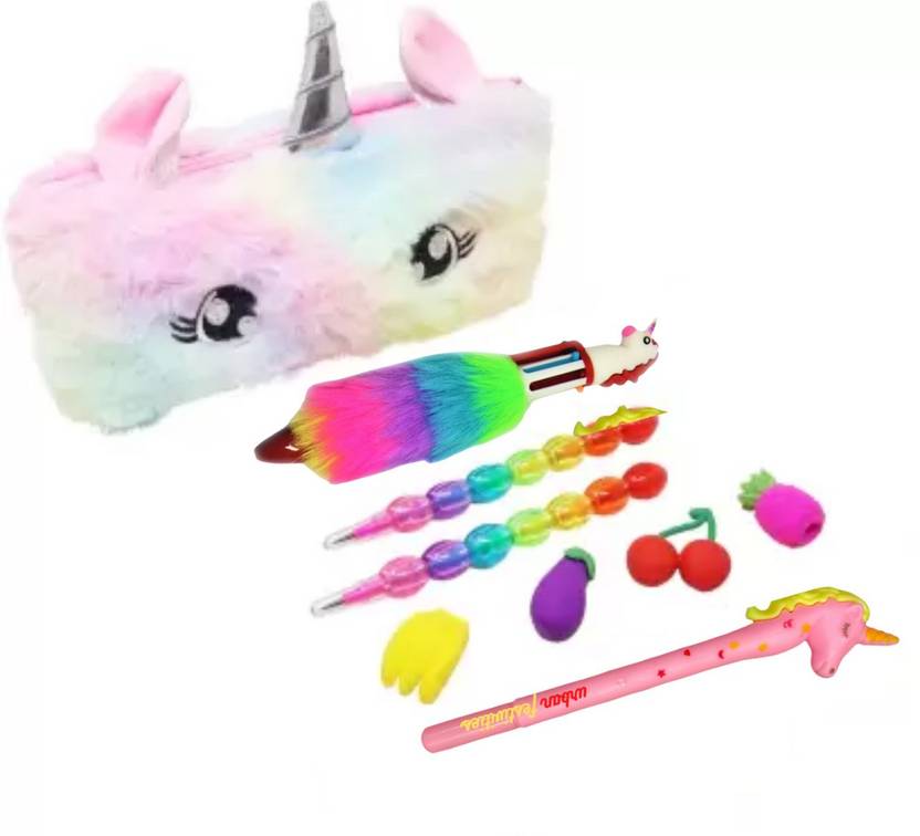 Urban Festivities Unicorn Pencil Box for Girls Combo of