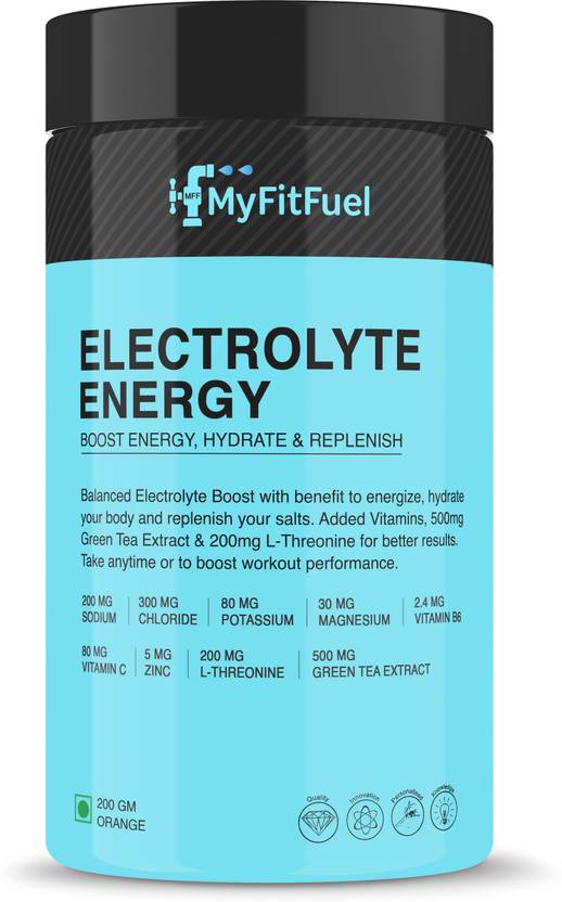 MyFitFuel Electrolyte Energy Hydration Replenishment + Green Tea Ext