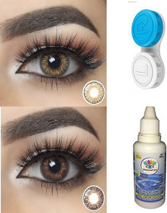 Gold Look Monthly Disposable(Hazel, Brown Color Contact Lens, Colored Contact Lenses, Pack of 5)
