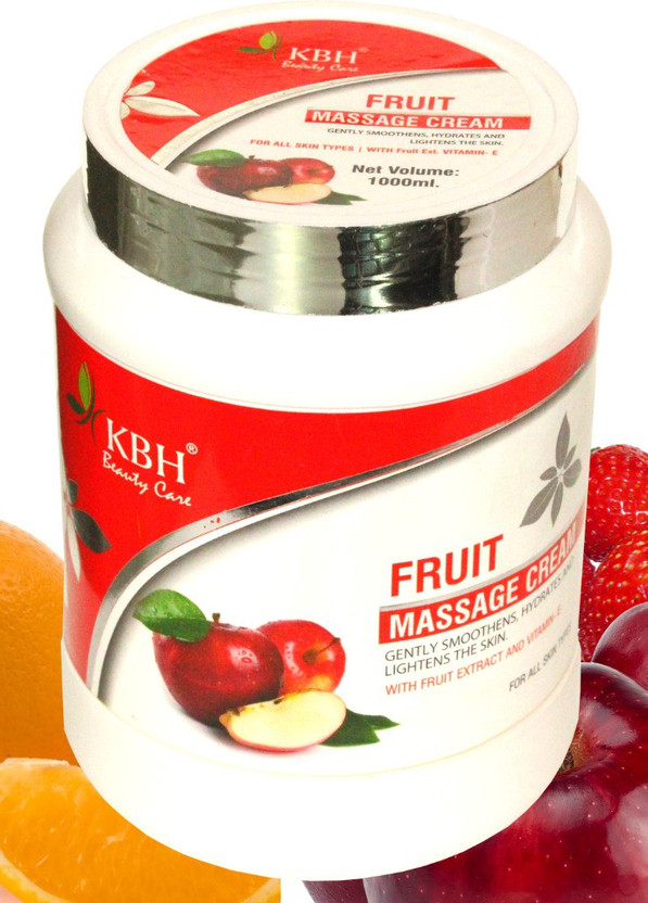 kbh Fruit Massage Cream with Fruit Extracts & Vitamin E(1 L)