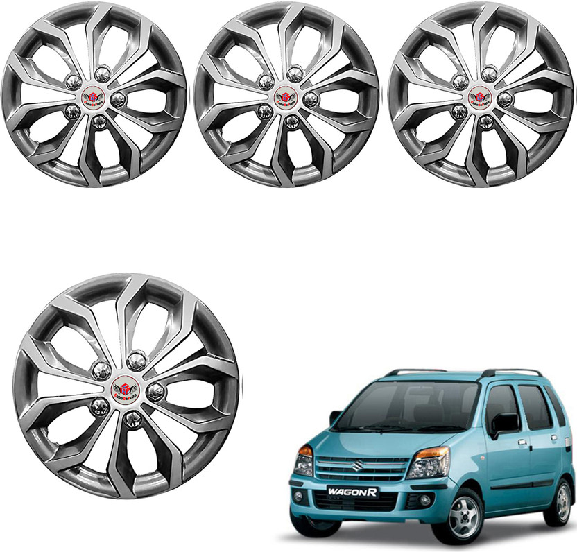 CuboDePlato Wc_visnSlvr_13In_WagonR_2006_-2009 Wheel Cover For Maruti Wagon R AX(5.1 inch)