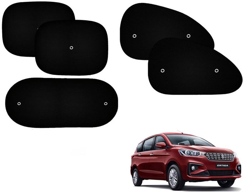 Automotive Prist Black Polyster Car Curtain (Set Of 5) For MARUTI