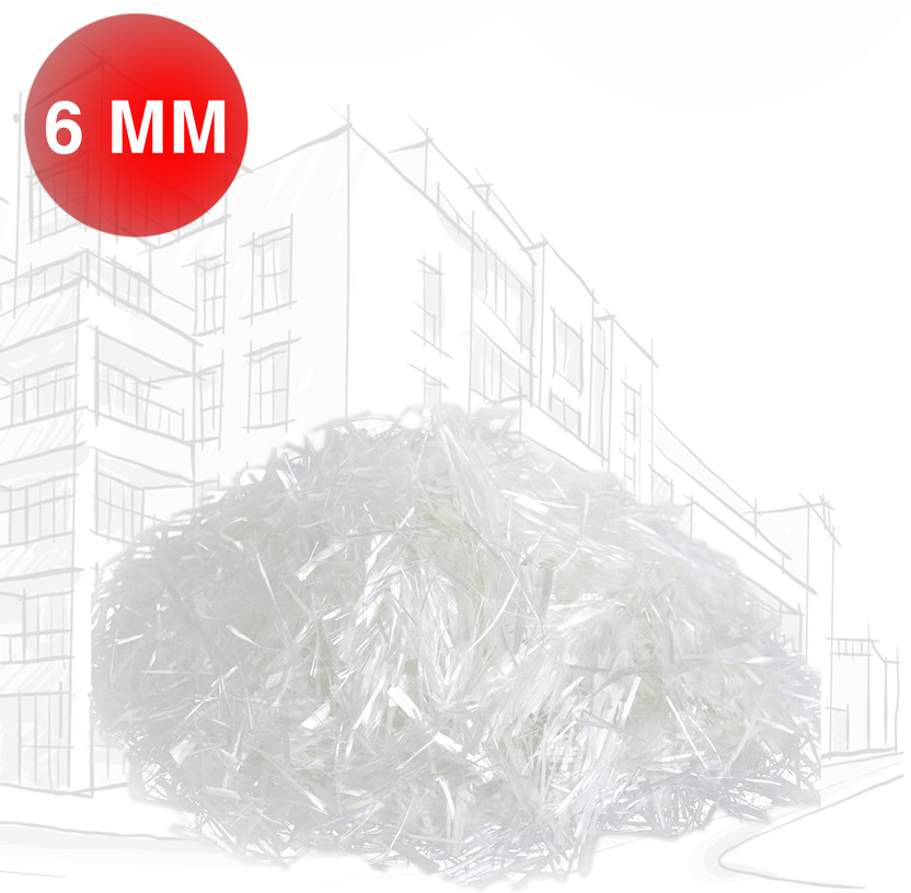 Buildingshop Glass Fiber Concrete/Polypropylene For Plastering/Concrete Precast (6 MM) Crack Filler(1 kg)