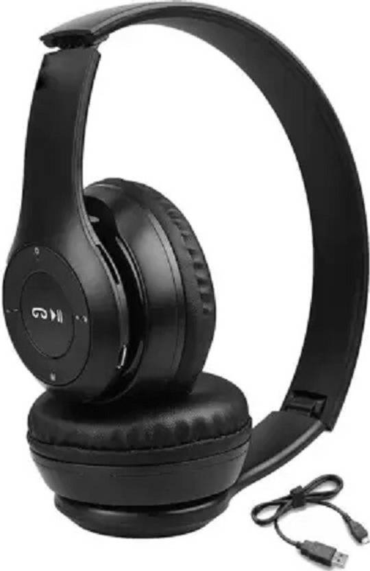 P47 Wireless foldable Headphone with mic ,aux and TF card support with