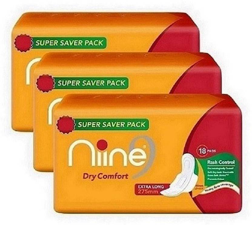 nine Ultra Thin Rash Free Sanitary Pads Bulk Pack,Sanitary Pad (Pack of 54) Sanitary Pad Buy