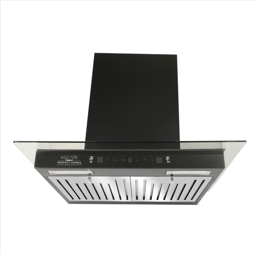 Flipkart Perfect Homes Iris 60 Auto-Clean 1200 CMH 60 cm Auto Clean Chimney(Wall Mounted, Black)