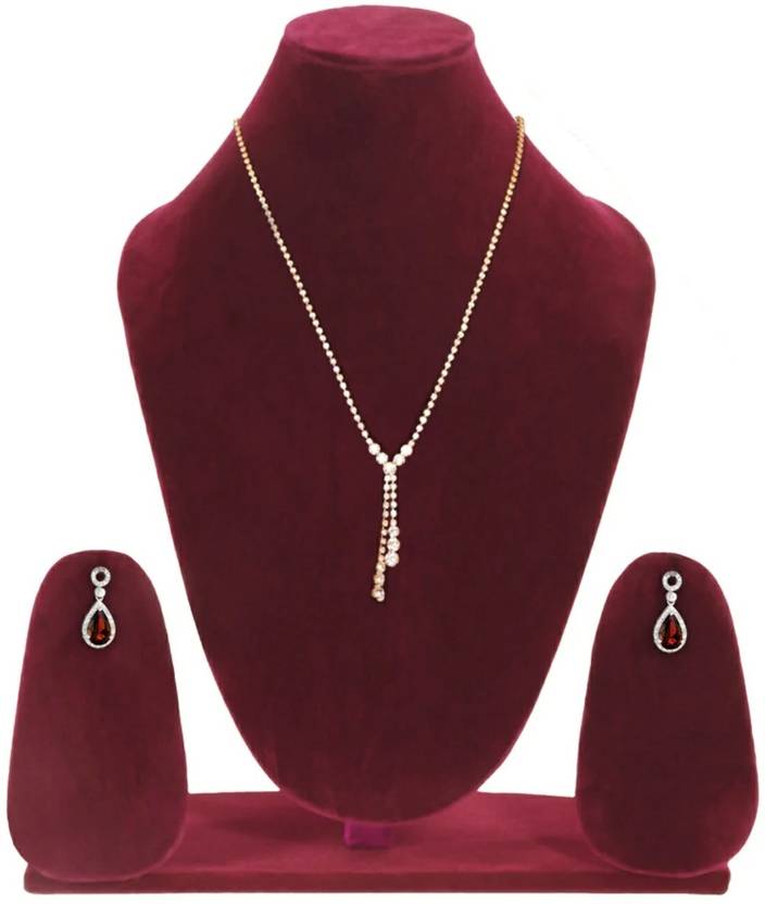 Fashionable Jewel Jewellery Dummy Maroom Velvet Finish Necklace Display