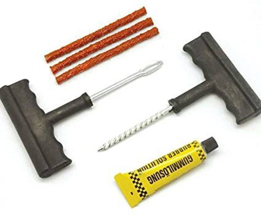 GenKraft Complete Tubeless Tyre Puncture Repair Kit Tubeless Tyre