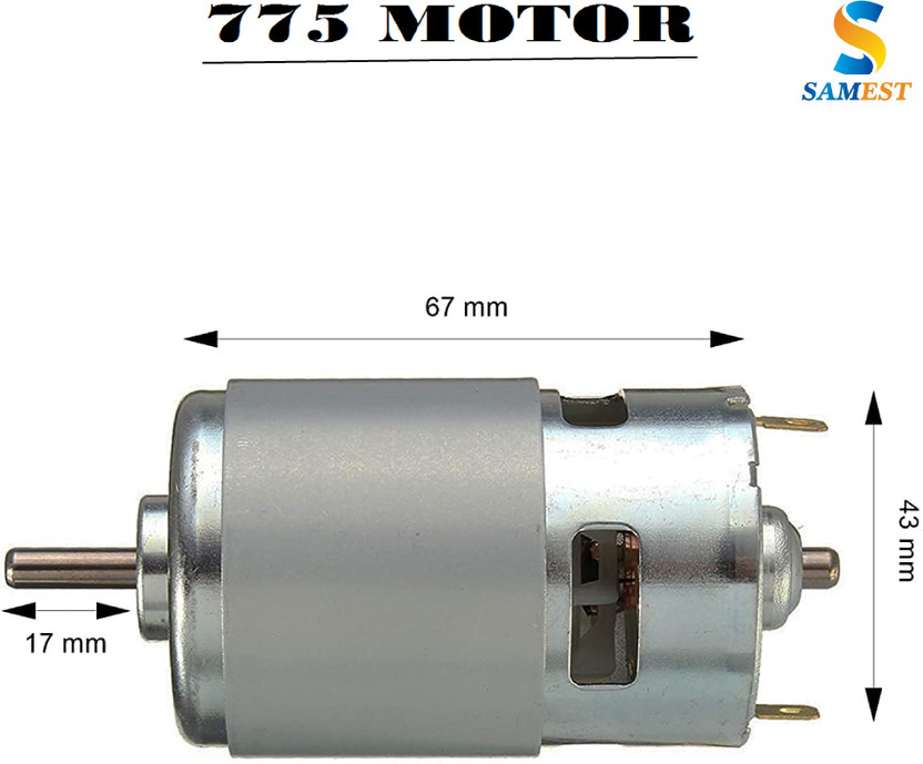 samest DC 775 AR32 Motor Small 24V High 10000Rpm Electric, High Speed Electronic Components Electronic Hobby Kit