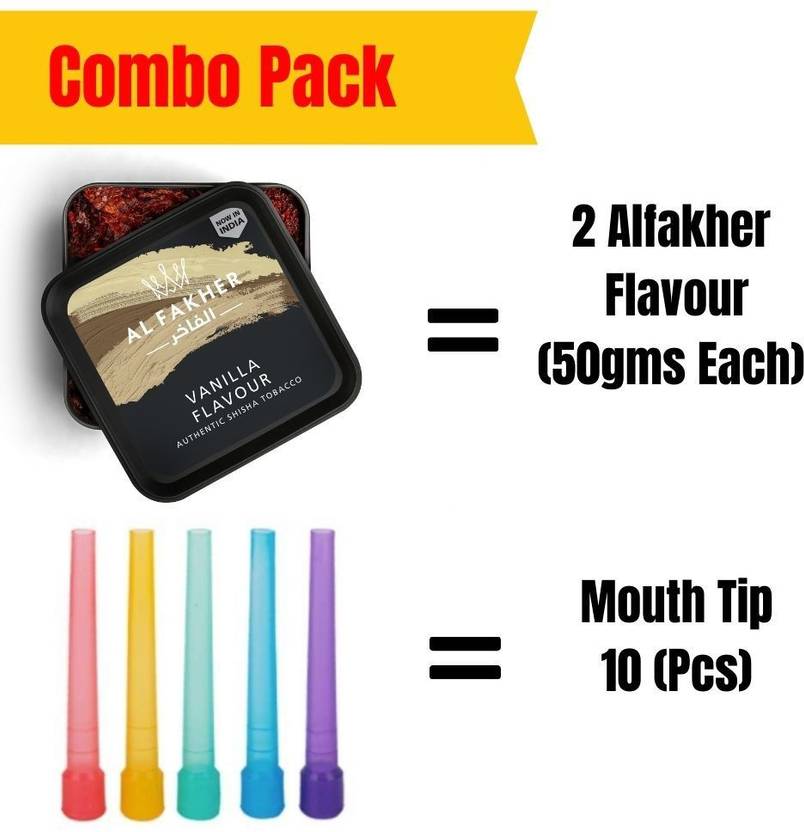Al Fakher Vanilla Hookah Flavour (Pack of 2pcs) 50gms Each 10 Mouth