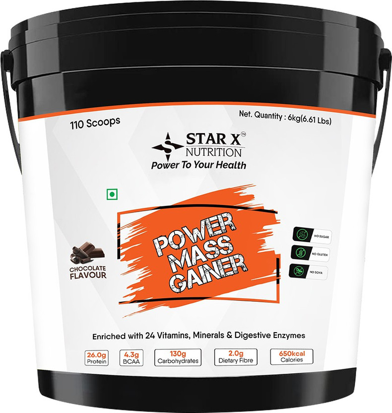 Star X nutrition PMG Weight Gainers/Mass Gainers(6 kg, Chocolate)