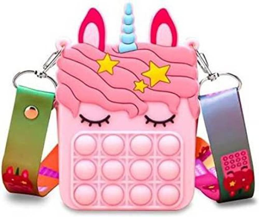 Pink Sling Bag Poppet Sling Bag for Kids, Girls, Poppet Fidget Toy Bag