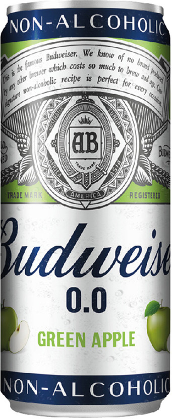 Budweiser Non-alcoholic Green Apple Can(330 ml Can)