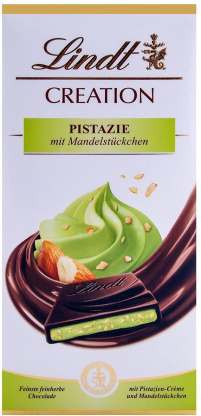 LINDT Creation Pistazie Mit Mandelstuckchen (Pistachio with Almond Pieces) (IMPORTED) Bars(148 g)