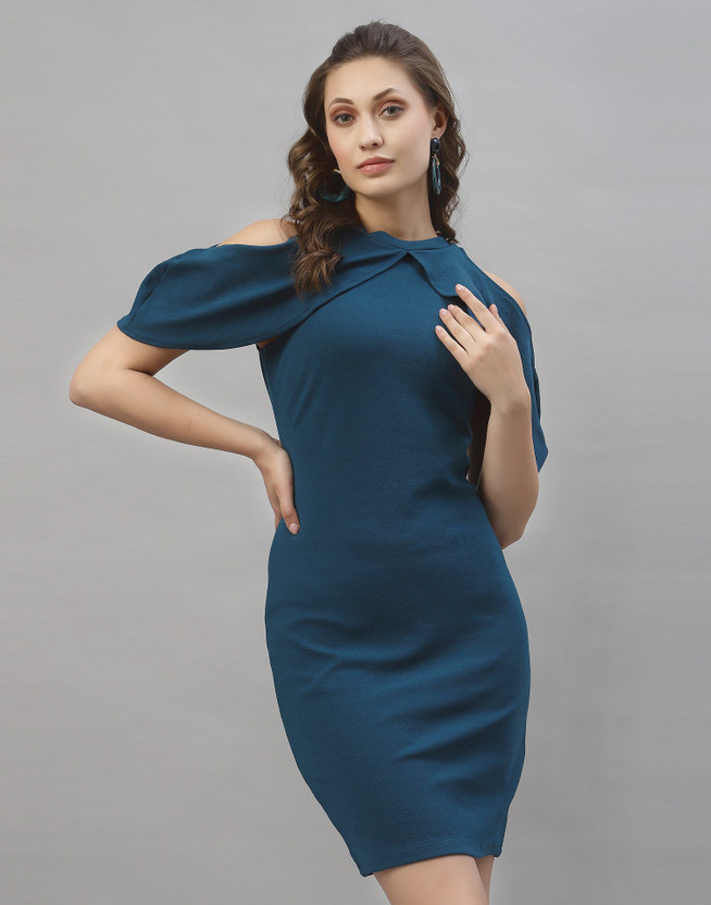 Selvia Women Bodycon Blue Dress - Buy 