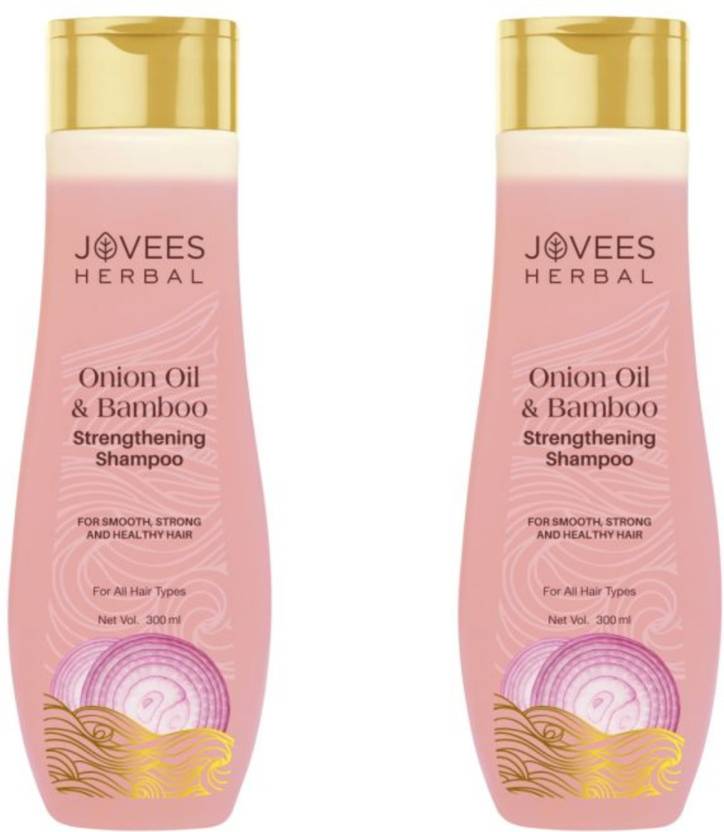 JOVEES Onion Oil & Bamboo Hair Strengthening Shampoo pack of 2 Price