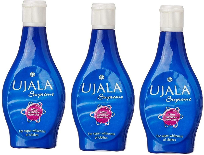 Ujala SUPREME FABRIC WHITENER 750ML (250ML X 3) PACK OF 3 Fresh Fabric Whitener(3 x 250 ml)