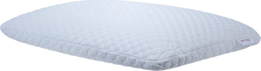 Rise & Shine Memory Foam Sleeping Pillow Pack of 1 Solid Orthopedic & Neck Pain Relief SLIM(White 1)