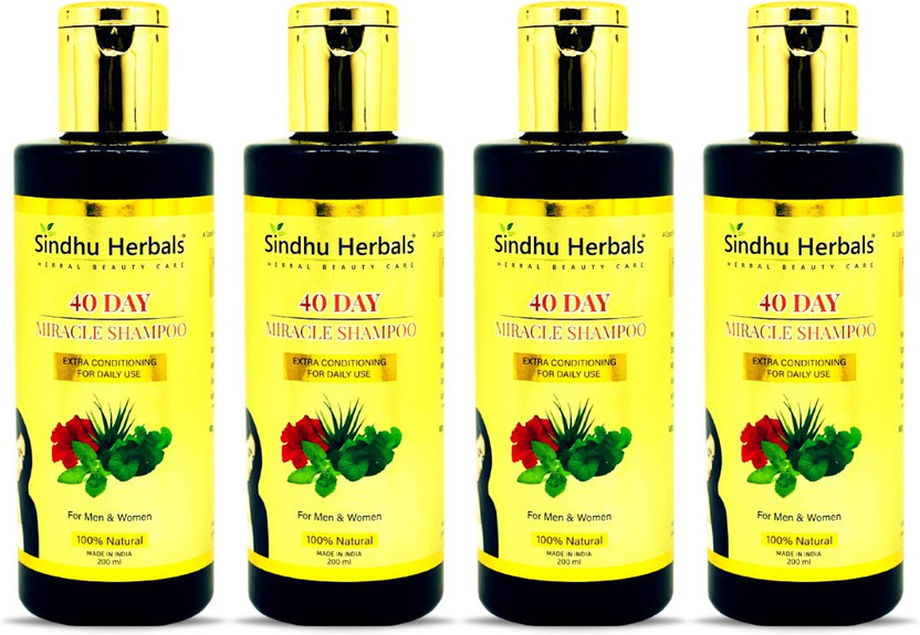 Sindhu Sindhu Herbals Buy 3 40 Day Miracle Shampoos , Get 1 Shampoo Free(800 ml) - Flipkart Deal