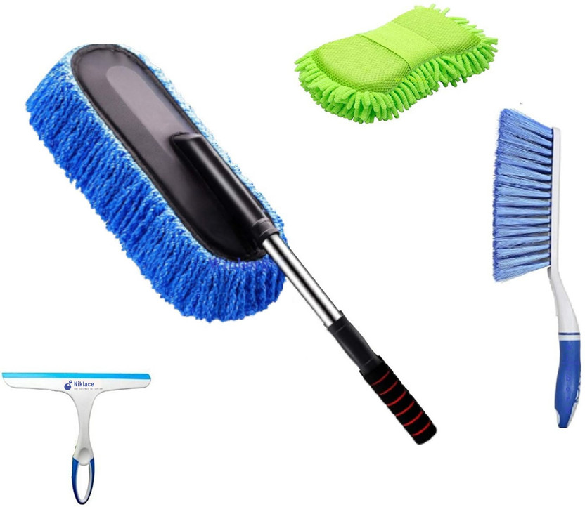 Niklace Car Cleaning Combo Pack Full Interior and Exterior Cleaning Kit Cleaning Wipe, Duster