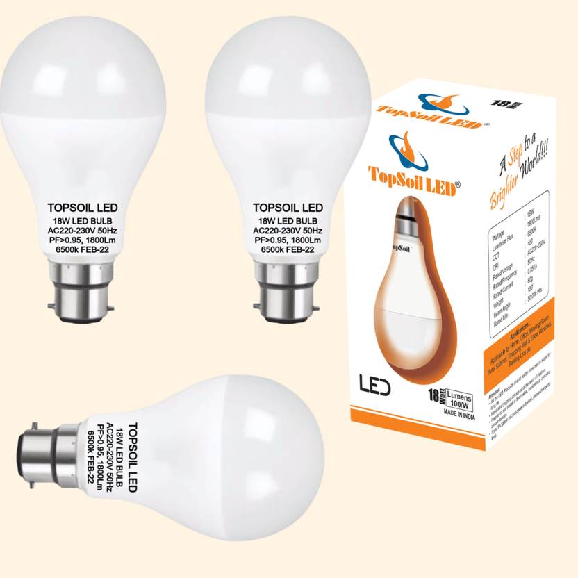 TOPSOIL LED 18 W Standard B22 LED Bulb Price in India Buy TOPSOIL LED