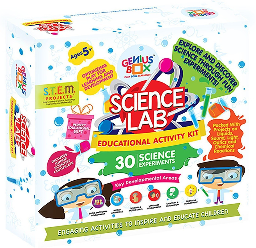 Genius Genius Box Learning and Educational Toys for Children: Science Lab Activity Kit / Educational Kit / Learning Toy / STEM(Multicolor) - Flipkart Deal
