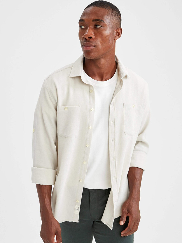 White overshirt mens Clearance